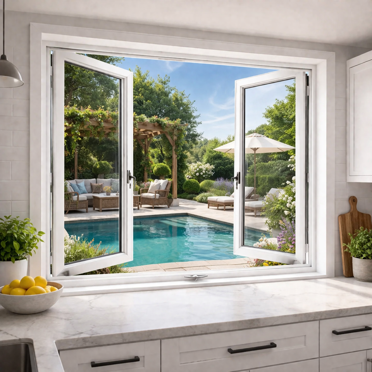 Aluminum Casement Window 42″Wx48″H – Design Home Windows Doors