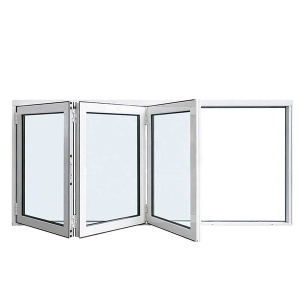 Design Home Windows Doors Aluminum Bifold Window 72"Wx48"H - OUT SWING FROM EXTERIOR VIEW image 0