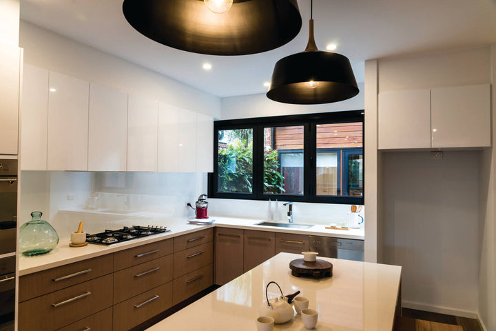 Design Home Windows Doors Aluminum Bifold Window 96"Wx48"H - OUT SWING FROM EXTERIOR VIEW image 7